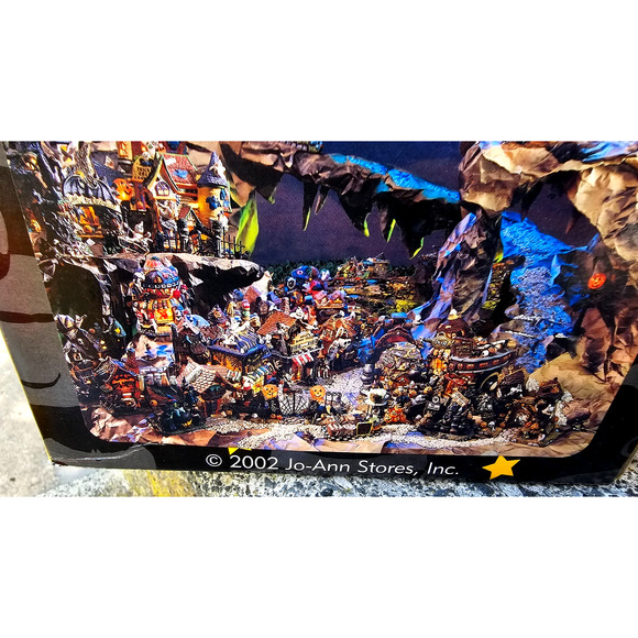 2002 Spooky Hollow POST OFFICE Lighted Halloween House Porcelain Figure - Picture 4 of 4